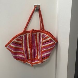 Zara multi-colored woven bag
